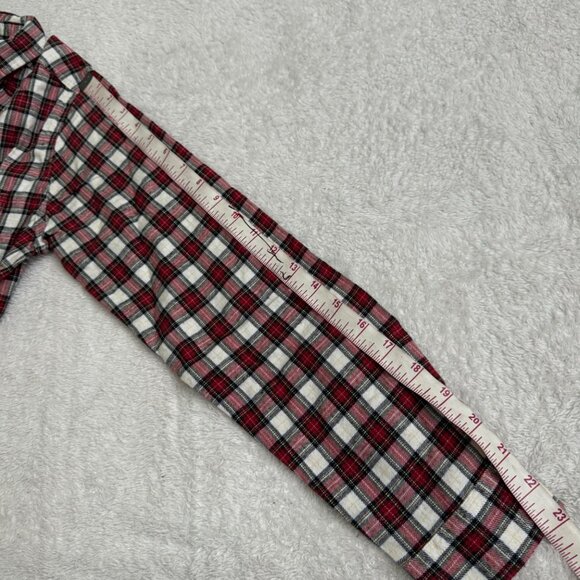 Marine Layer Kendall womens shirt red plaid button down sz medium Collared - Picture 7 of 12